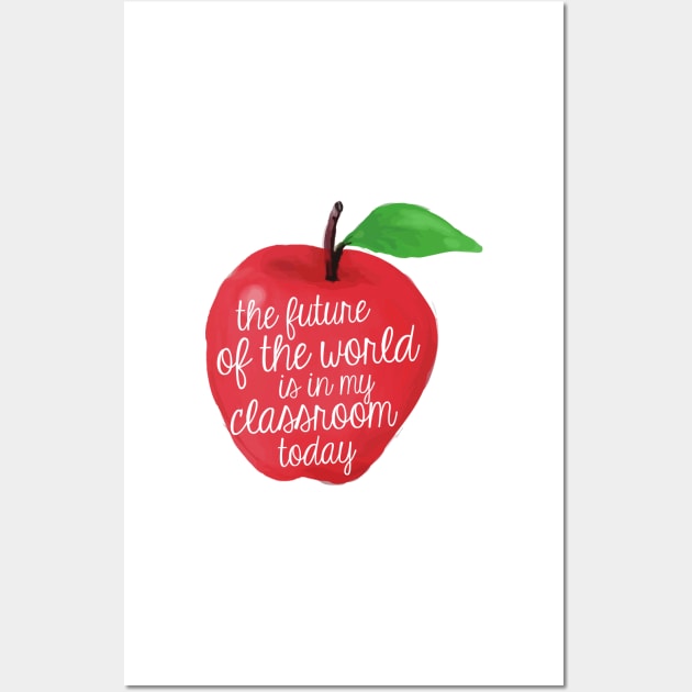 The Future of the World Apple Wall Art by annmariestowe